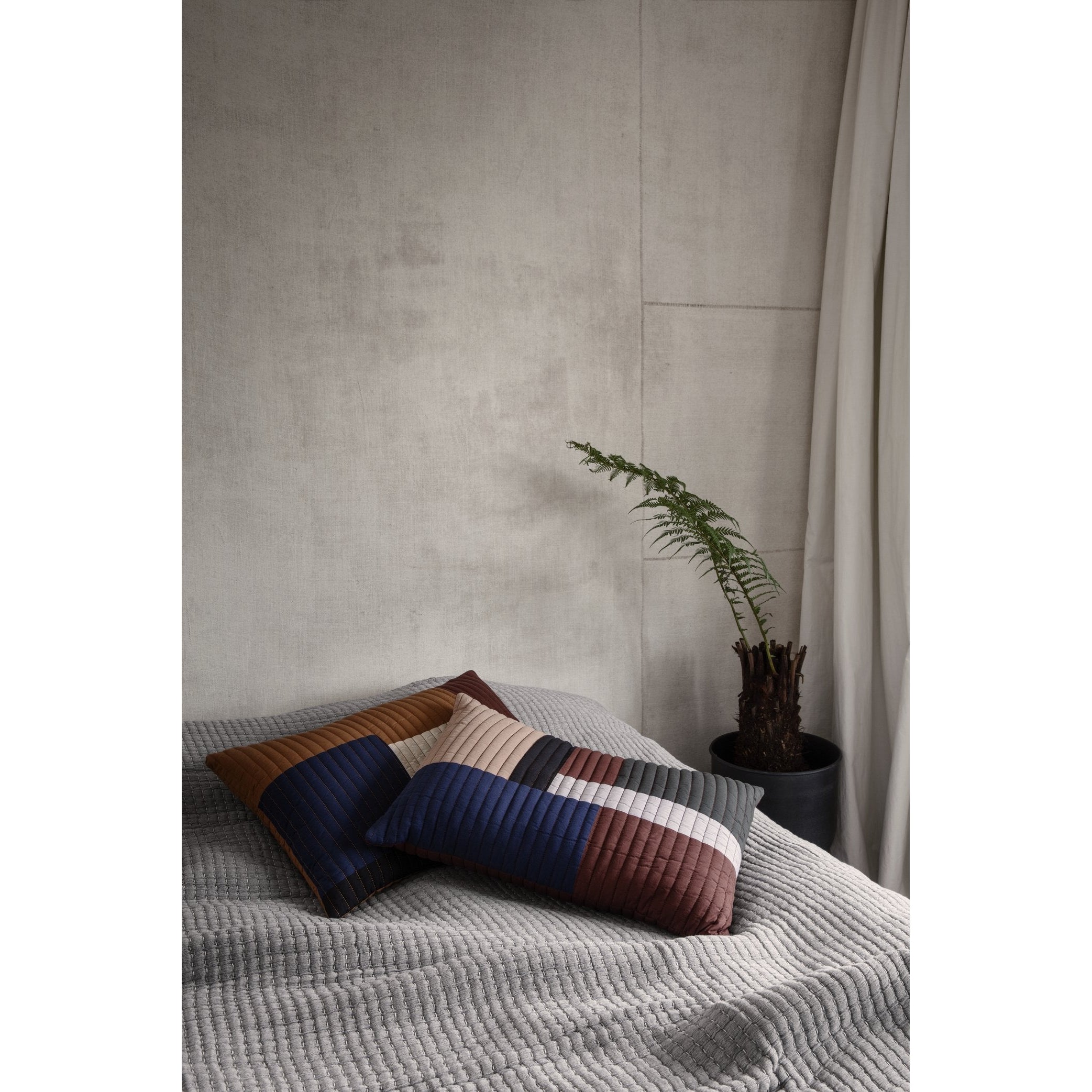 Ferm Living Quilt Cushion Xl D Green 80 X 50