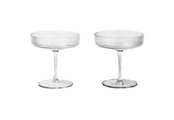 [product_category]-Ferm Living Ripple, Champagne Bowls 2 Pcs-Ferm Living-5704723010845-5444-FER-1