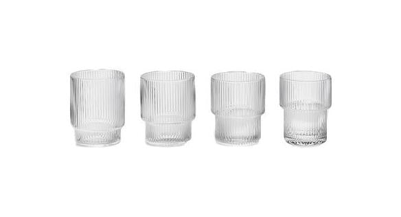 [product_category]-Ferm Living Ripple Glasses (Set Of 4)-Ferm Living-5704723007166-5438-FER-1