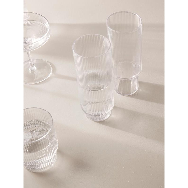 [product_category]-Ferm Living Ripple Long Drink Glasses (Set Of 4)-Ferm Living-5704723010852-5445-FER-3