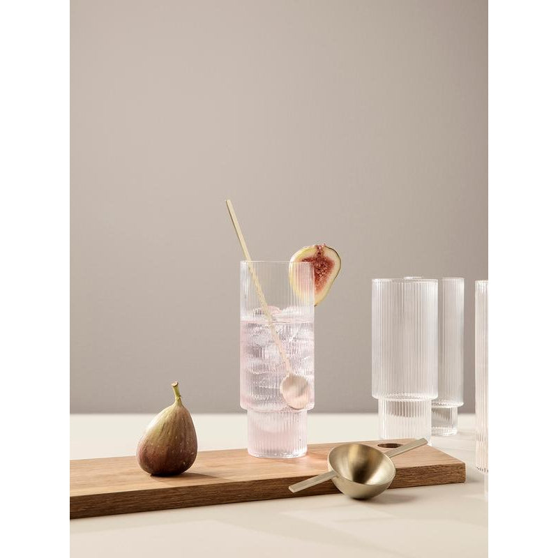 [product_category]-Ferm Living Ripple Long Drink Glasses (Set Of 4)-Ferm Living-5704723010852-5445-FER-4