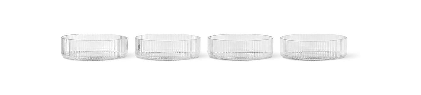 [product_category]-Ferm Living Ripple Serving Bowls 4 Set, Clear-Ferm Living-5704723293019-1104266335-FER-1