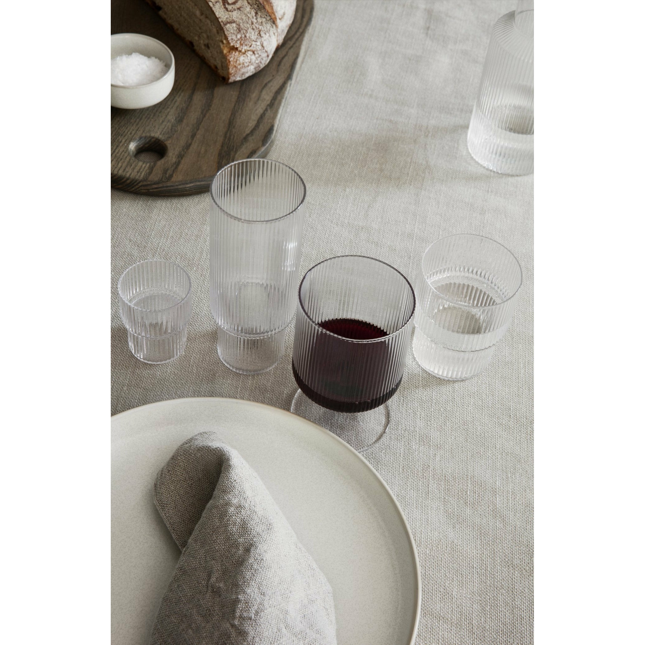 [product_category]-Ferm Living Ripple Wine Glass Clear, 2pcs.-Ferm Living-5704723103899-100488211-FER-2