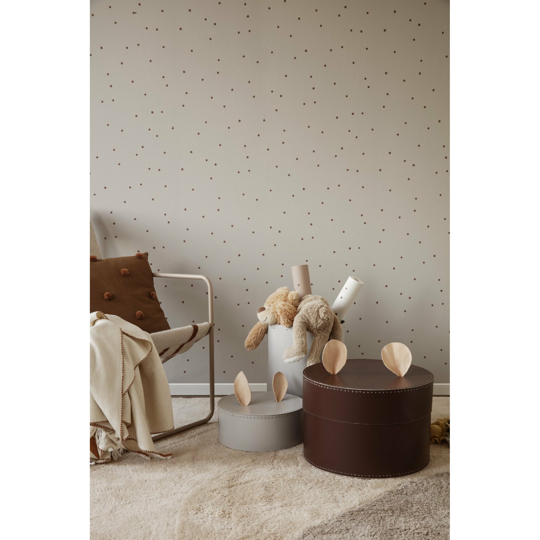 [product_category]-Ferm Living Rug Natural Jute, Black Triangles ø 100 Cm-Ferm Living-5704723881025-8102-FER-2