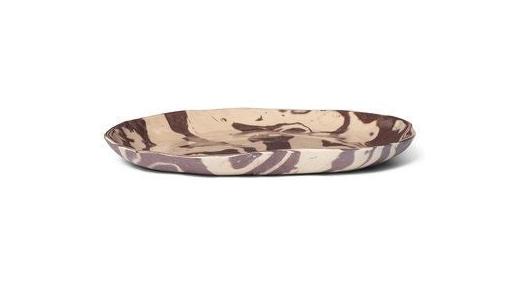 [product_category]-Ferm Living Ryu Platter 26 Cm, Sand/Brown-Ferm Living-5704723312260-1104268260-FER-1