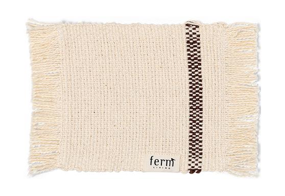 [product_category]-Ferm Living Savor Coaster 4 Er Set, Off White/Chocolate-Ferm Living-5704723293736-1104266407-FER-1