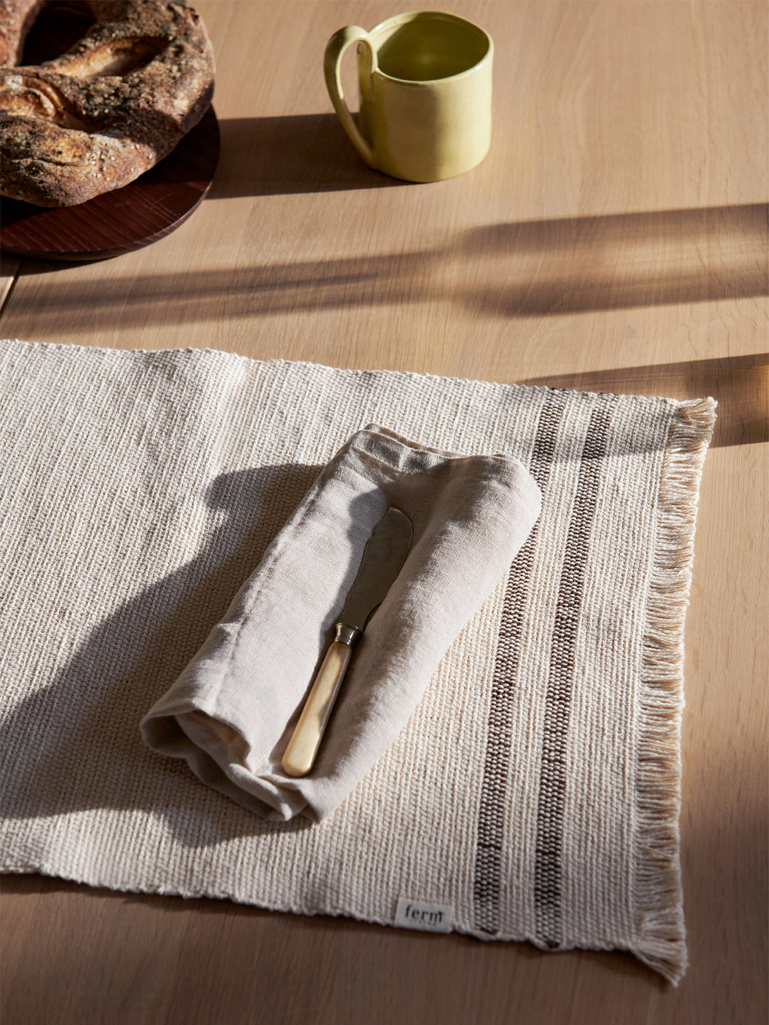 [product_category]-Ferm Living Savor Placemats, Off White/Chocolate-Ferm Living-5704723293750-1104266409-FER-2
