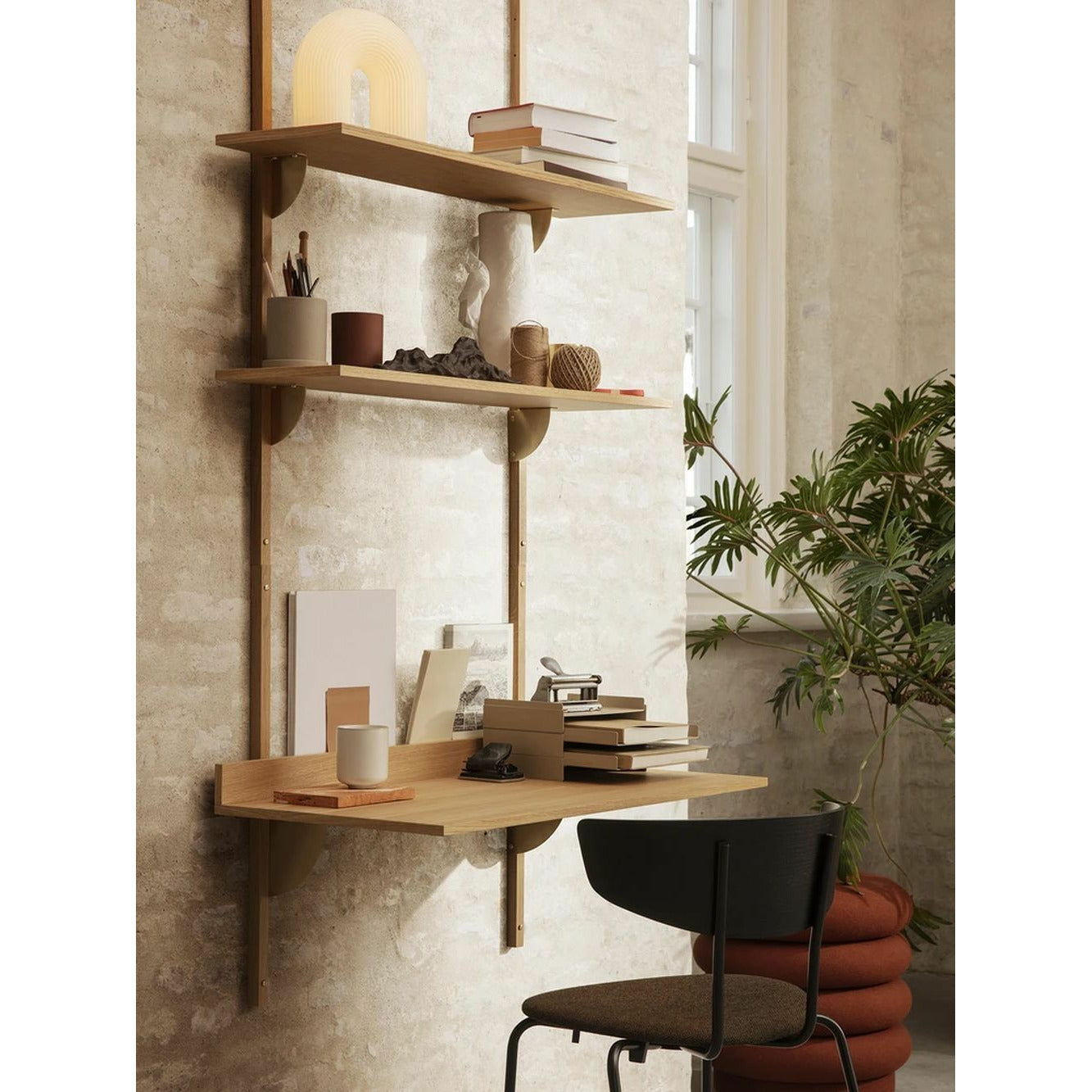 [product_category]-Ferm Living Sector Desk, Oak/Brass-Ferm Living-5704723262121-1104263246-FER-3