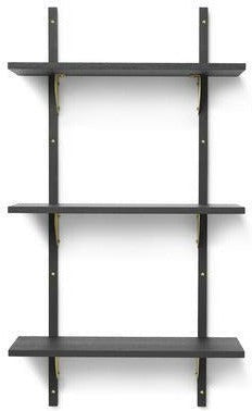 [product_category]-Ferm Living Sector Shelf Black Ash/Brass, 54cm-Ferm Living-5704723258414-1103412860-FER-1