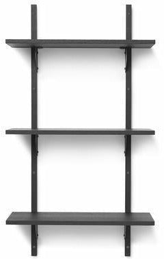 [product_category]-Ferm Living Sector Shelf Dark Stained Ash/Black Brass, 54cm-Ferm Living-5704723258407-1103402858-FER-1