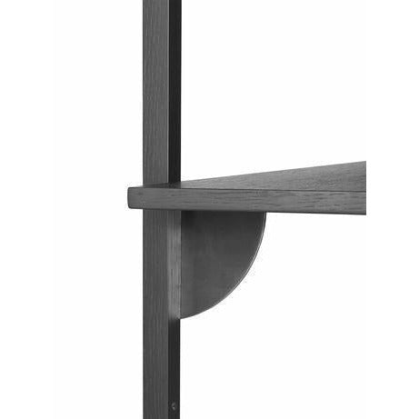 [product_category]-Ferm Living Sector Shelf Dark Stained Ash/Black Brass, 54cm-Ferm Living-5704723258407-1103402858-FER-2