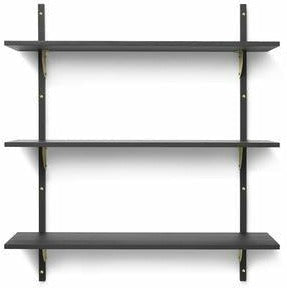 [product_category]-Ferm Living Sector Shelf Dark Stained Ash/Brass, 87cm-Ferm Living-5704723258490-1103492860-FER-1