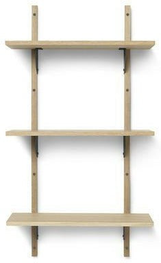 [product_category]-Ferm Living Sector Shelf Natural Oak/Black Brass, 54cm-Ferm Living-5704723258421-1103422859-FER-1
