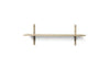 Ferm Living Sector Shelf Natural Oak/Black Brass, 87cm