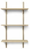 Ferm Living Sektorhylde Natural Oak/Brass, 54 cm