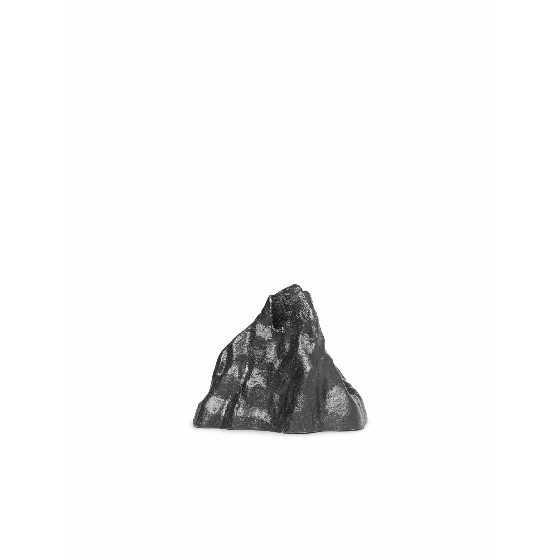 [product_category]-Ferm Living Stone Candle Holder Small, Blackened Aluminium-Ferm Living-5704723261247-1104263158-FER-1