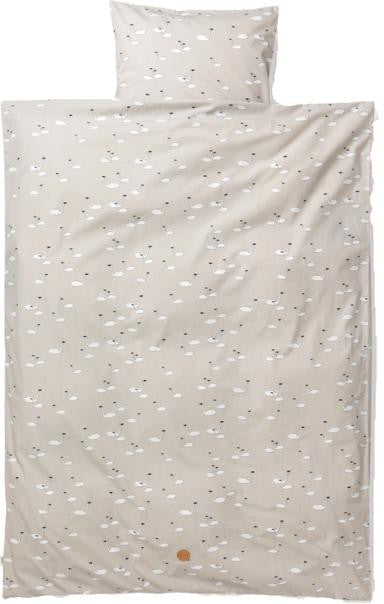 Ferm Living Swan Bed linned grå, junior