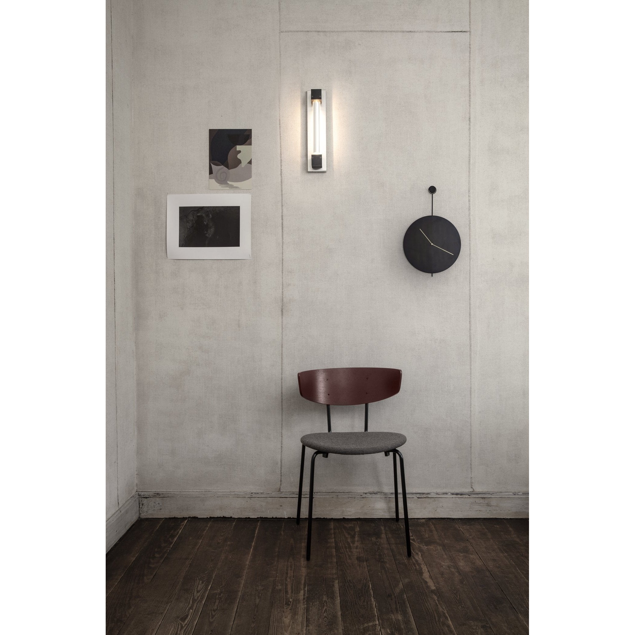 [product_category]-Ferm Living Trace Wall Clock Brass, Black-Ferm Living-5704723031901-100176673-FER-2