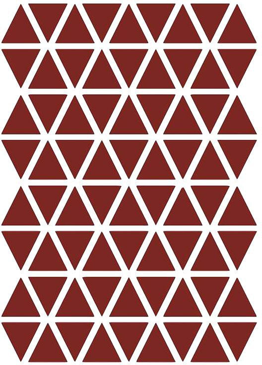 Ferm Living Triangles Wallsticker, Red