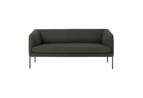 [product_category]-Ferm Living Turn Sofa 2 Wool, Solid Dark Green-Ferm Living-5704723017417-9532-FER-1