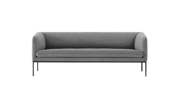 [product_category]-Ferm Living Turn Sofa 3 Wool, Solid Light Grey-Ferm Living-5704723017561-9550-FER-1