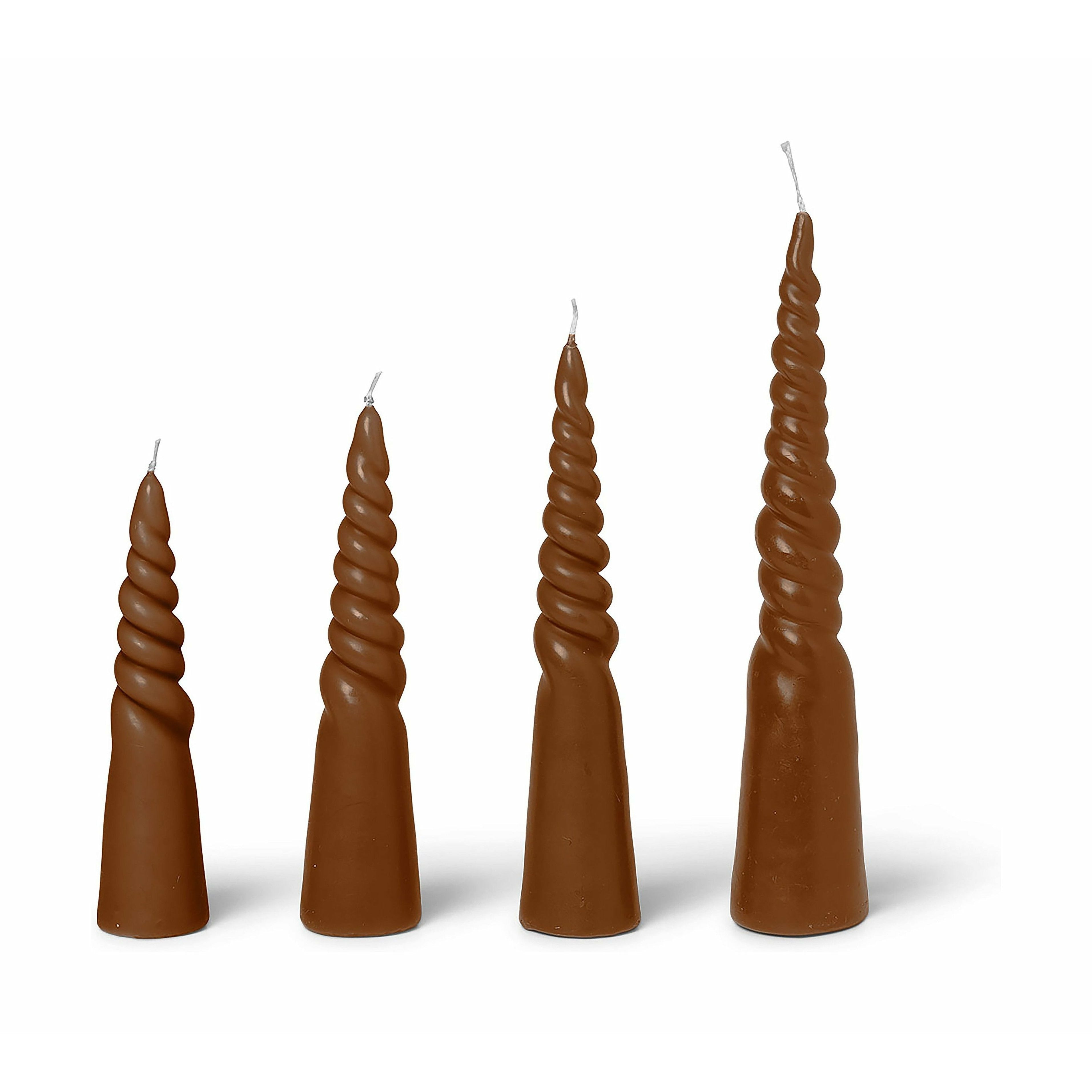[product_category]-Ferm Living Twisted Candles Set Of 4, Amber-Ferm Living-5704723276982-1104264732-FER-1