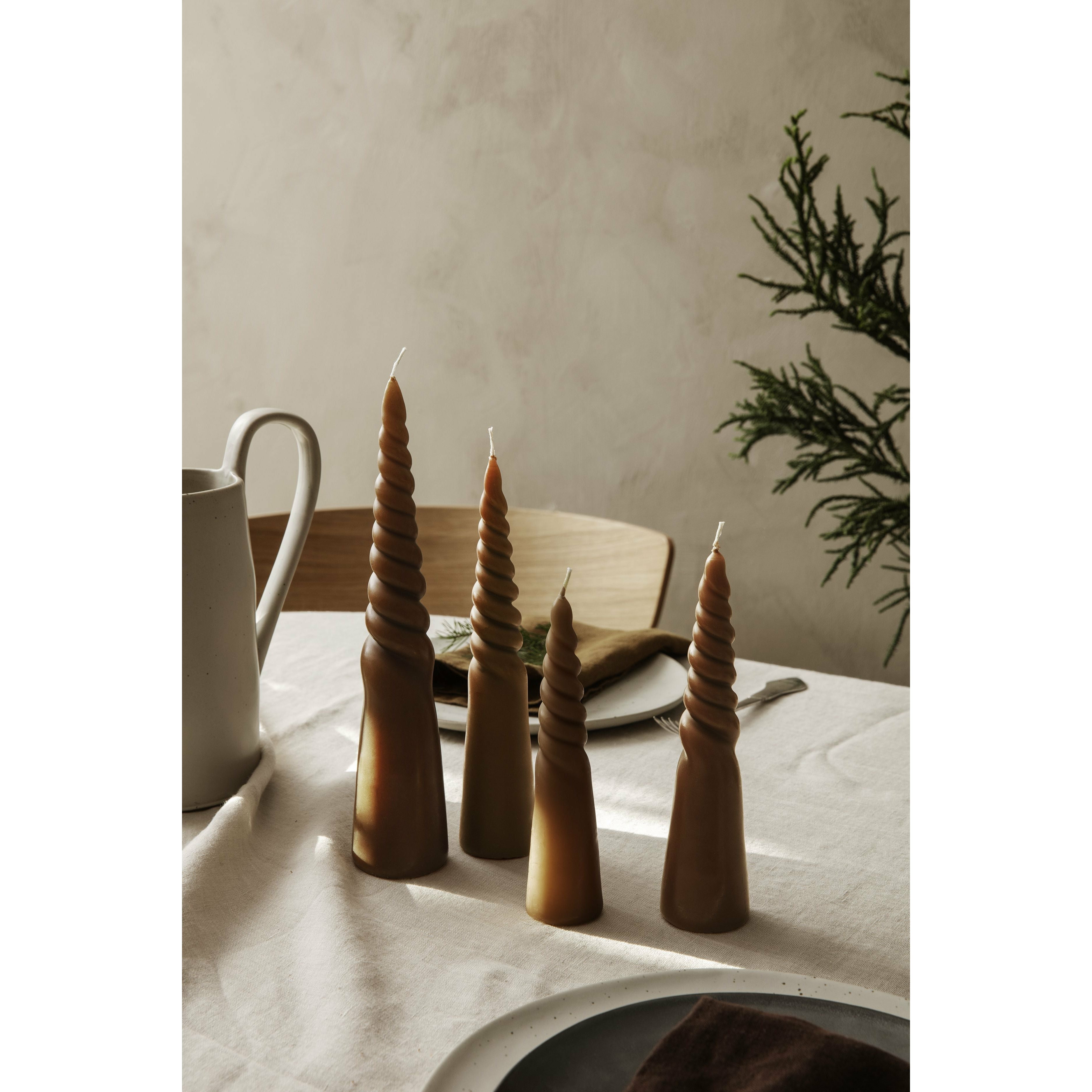 [product_category]-Ferm Living Twisted Candles Set Of 4, Amber-Ferm Living-5704723276982-1104264732-FER-2