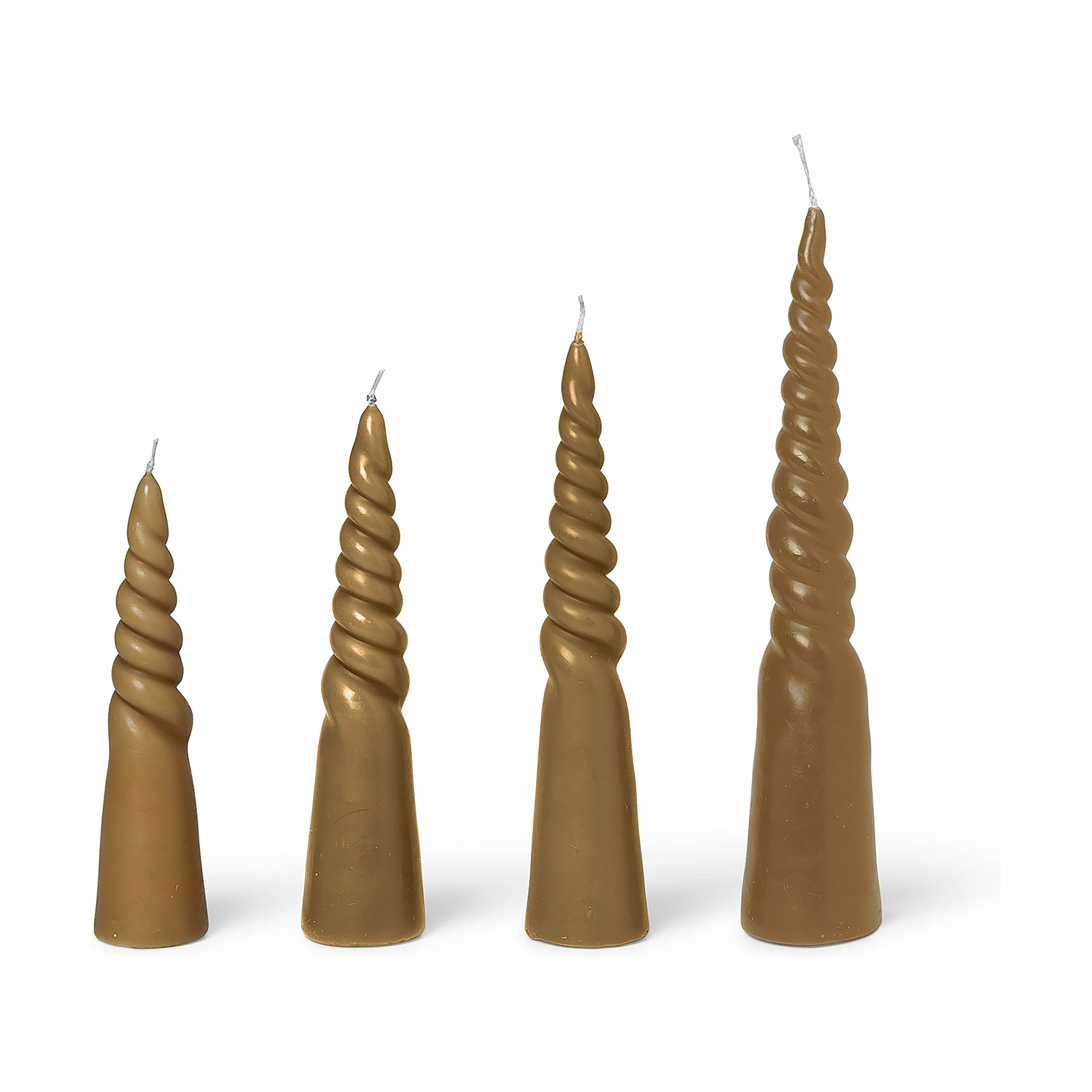 [product_category]-Ferm Living Twisted Candles Set Of 4, Straw-Ferm Living-5704723278108-1104264844-FER-1