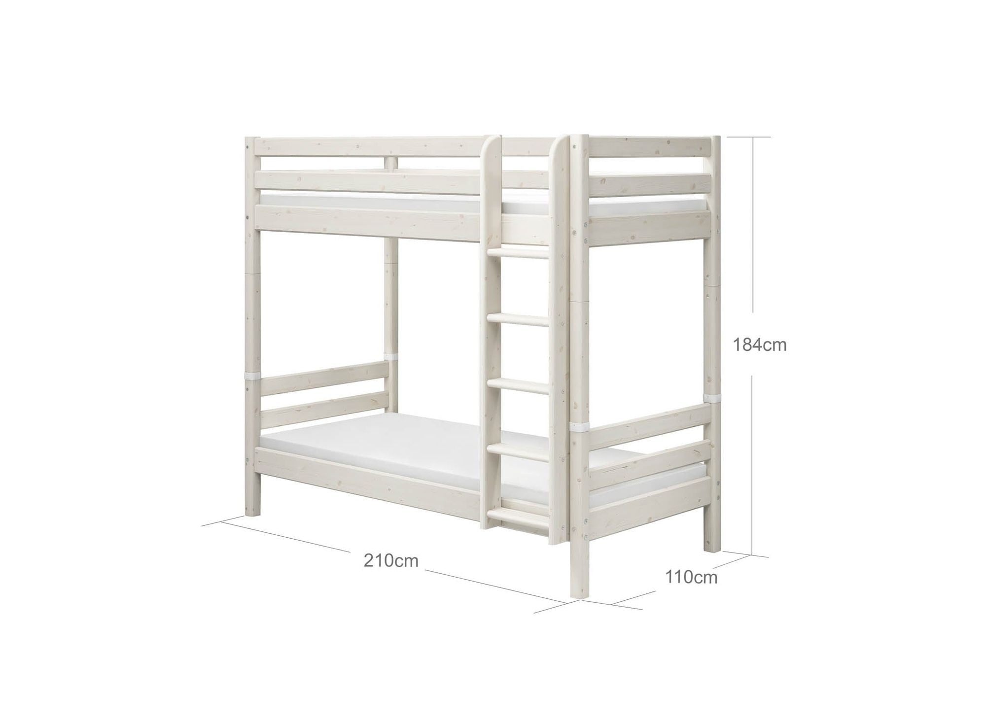 [product_category]-FLEXA Bunk bed w. extra height and straight ladder-FLEXA-5706459052564-90-10038-2-01-FLE-9