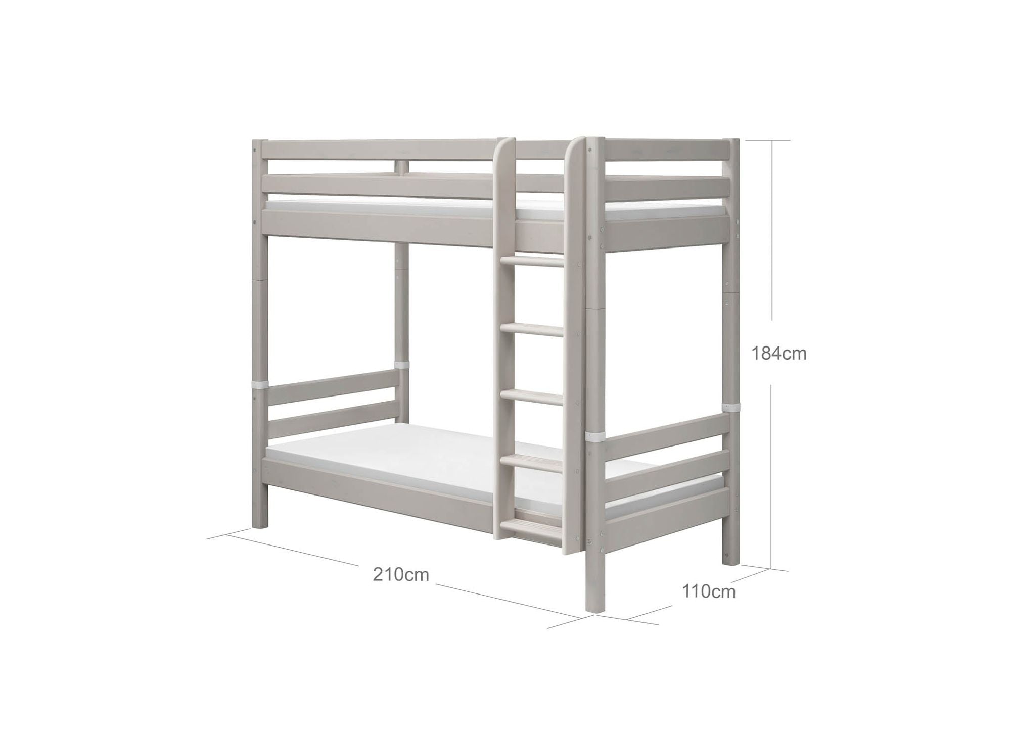 [product_category]-FLEXA Bunk bed w. extra height and straight ladder-FLEXA-5706459120461-90-10038-3-01-FLE-9