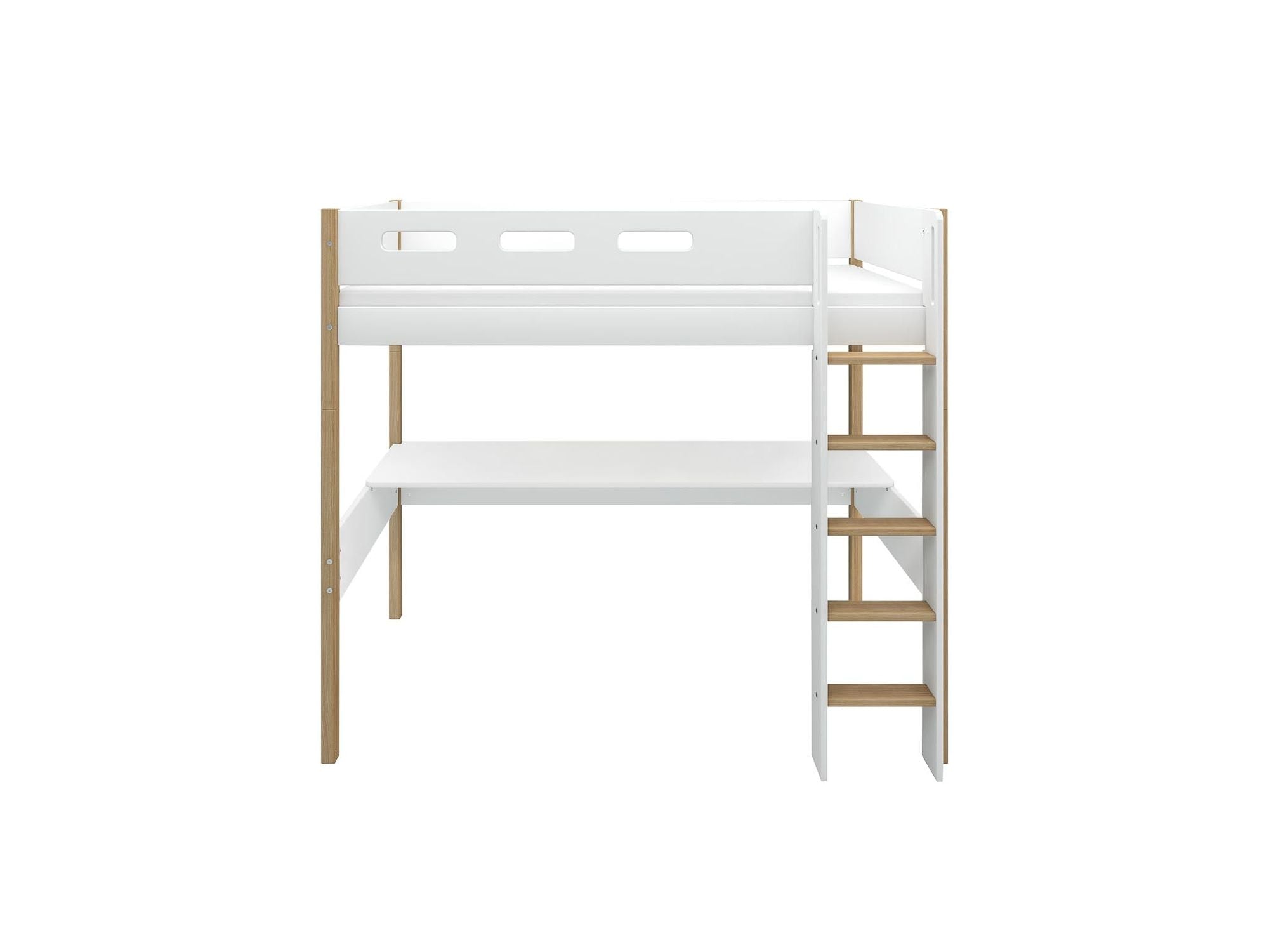 [product_category]-FLEXA High bed w. straight ladder and desk-FLEXA-5706459138930-80-31512-95-FLE-5