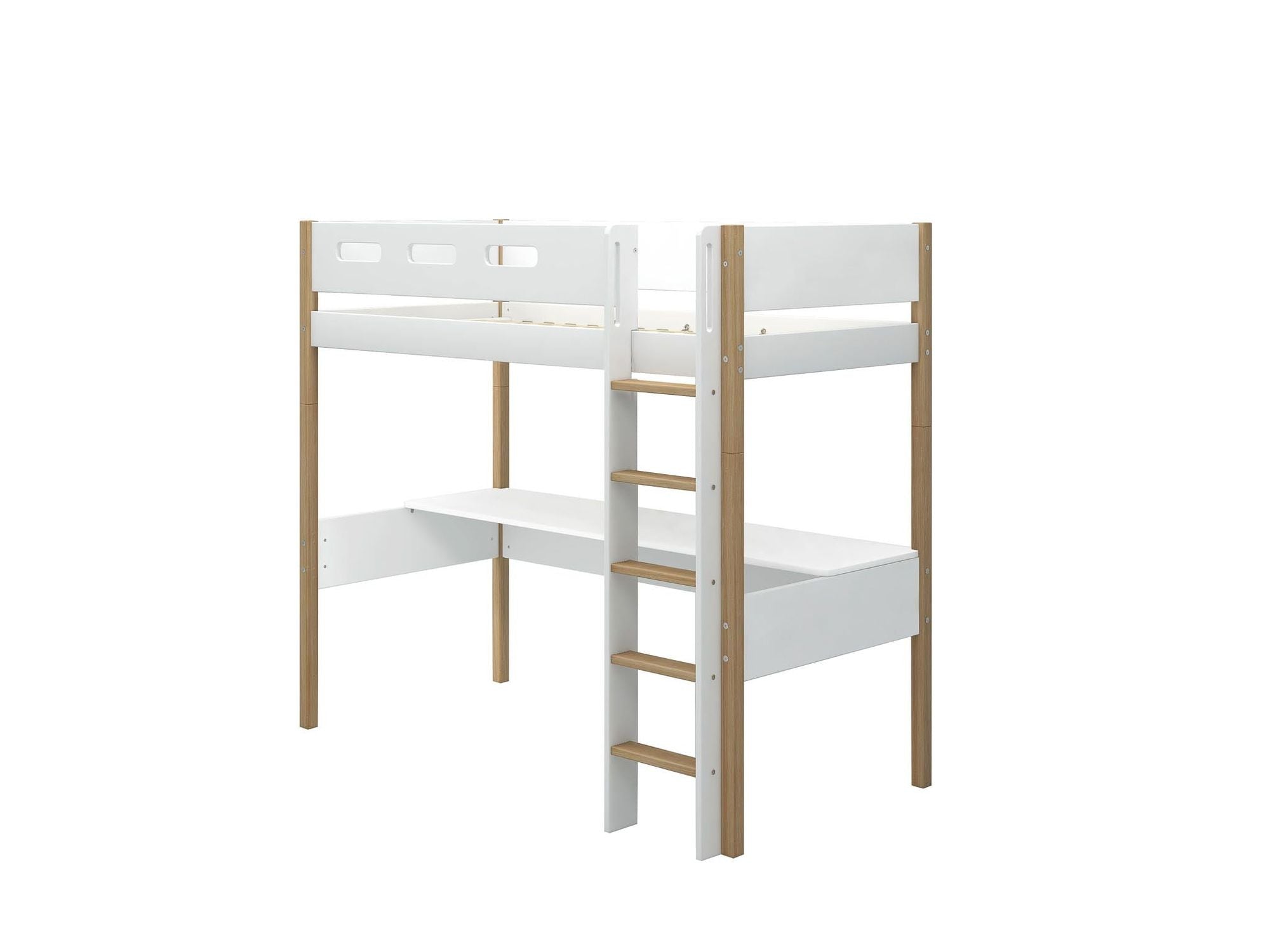 [product_category]-FLEXA High bed w. straight ladder and desk-FLEXA-5706459138930-80-31512-95-FLE-6