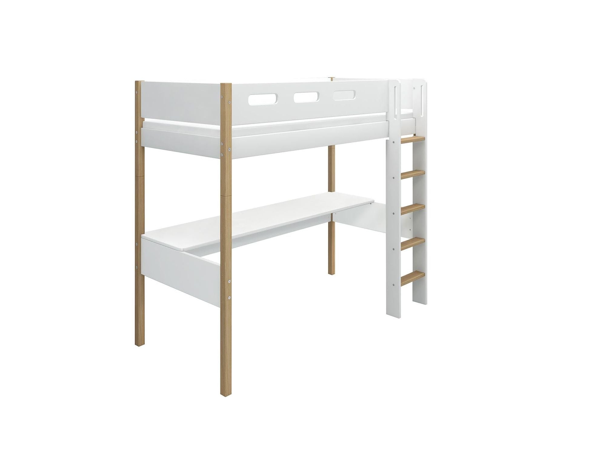 [product_category]-FLEXA High bed w. straight ladder and desk-FLEXA-5706459138930-80-31512-95-FLE-7