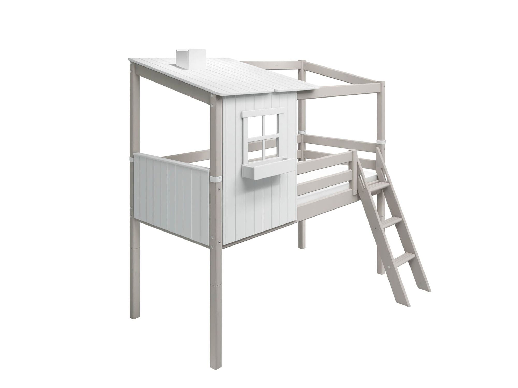 [product_category]-FLEXA Mid-high bed w. 1/2 Classic House-FLEXA-5706459130071-90-10769-72-01-FLE-8