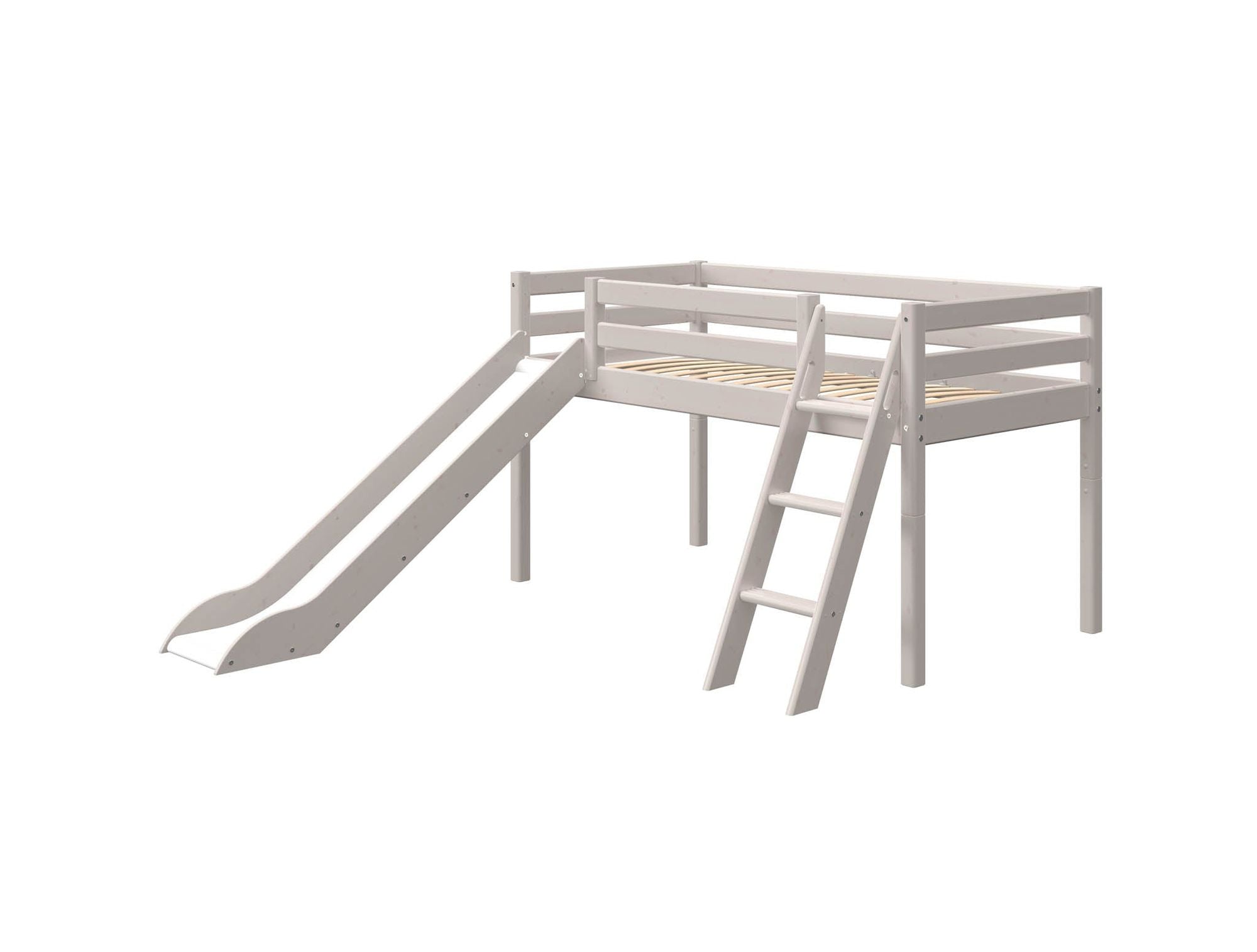 [product_category]-FLEXA Mid-high bed w. slanting ladder and slide-FLEXA-5706459127828-90-10310-3-01-FLE-7
