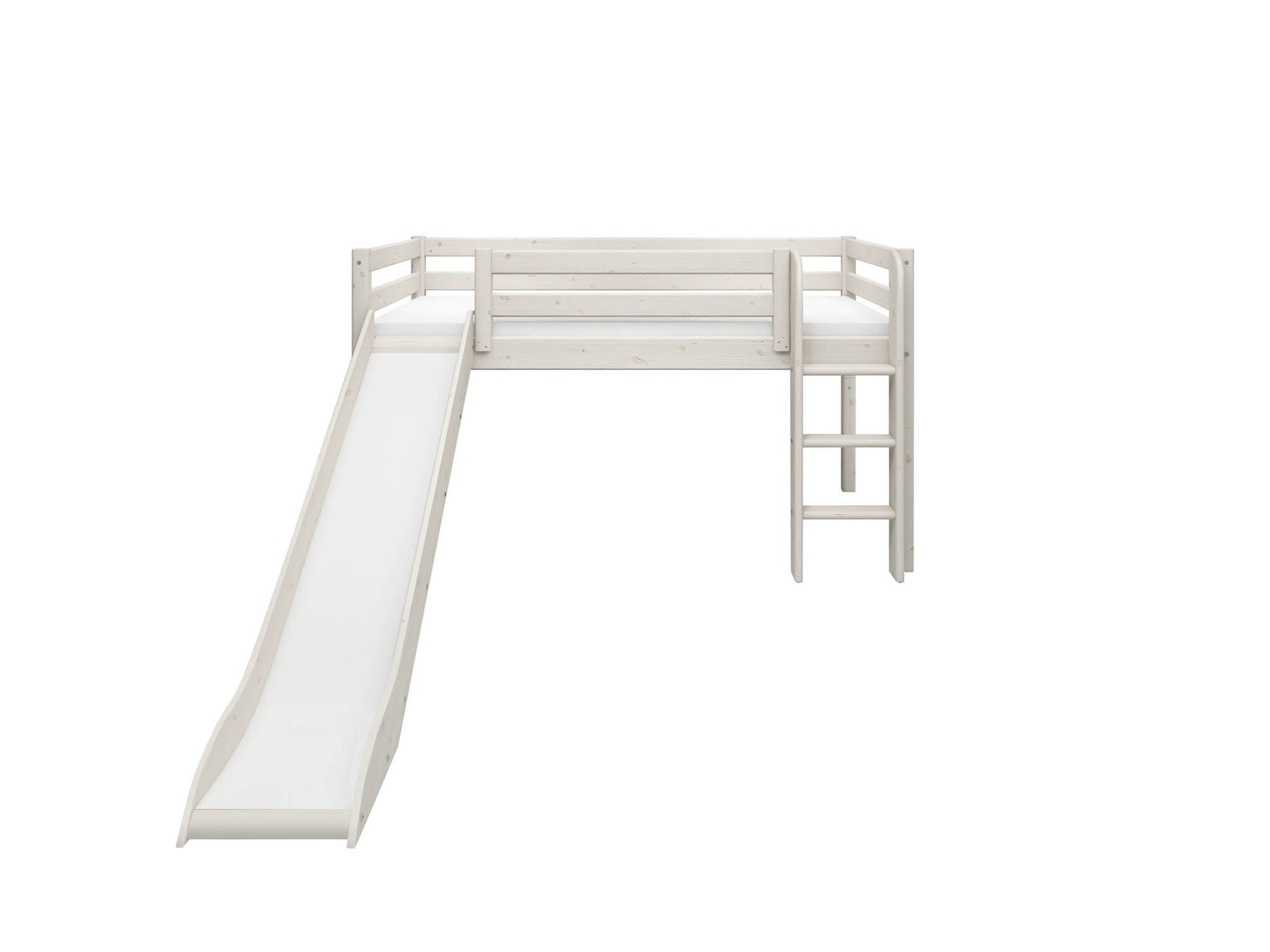[product_category]-FLEXA Mid-high bed w. straight ladder and slide-FLEXA-5706459049762-90-10114-2-01-FLE-6