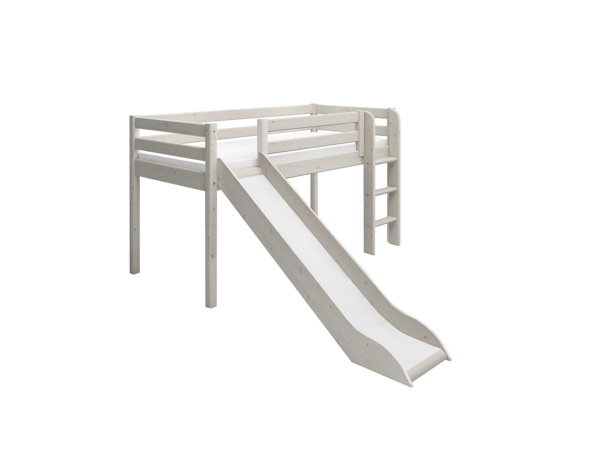 [product_category]-FLEXA Mid-high bed w. straight ladder and slide-FLEXA-5706459049762-90-10114-2-01-FLE-8