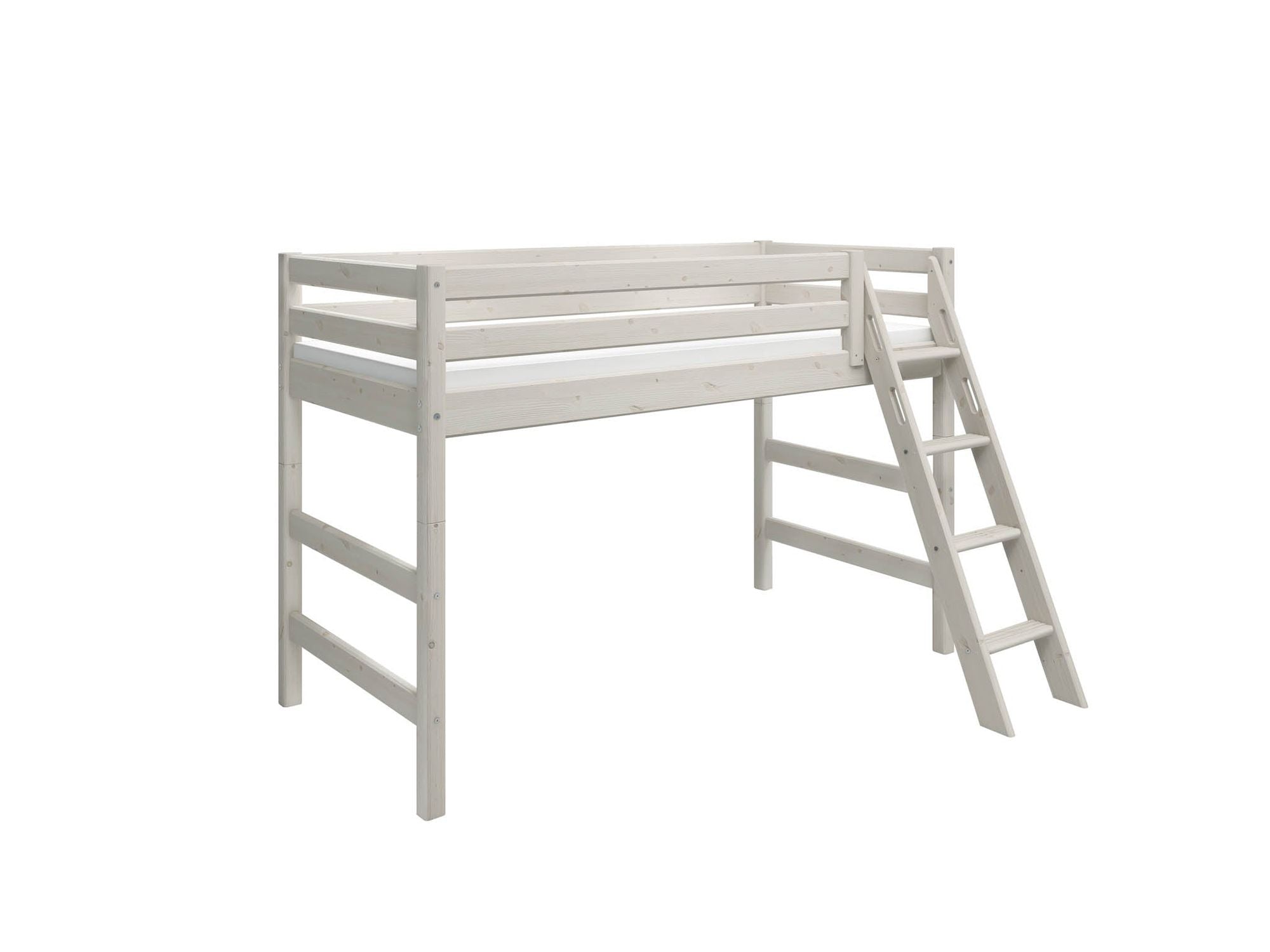 [product_category]-FLEXA Semi-high bed w. slanting ladder-FLEXA-5706459068879-90-10312-2-01-FLE-7