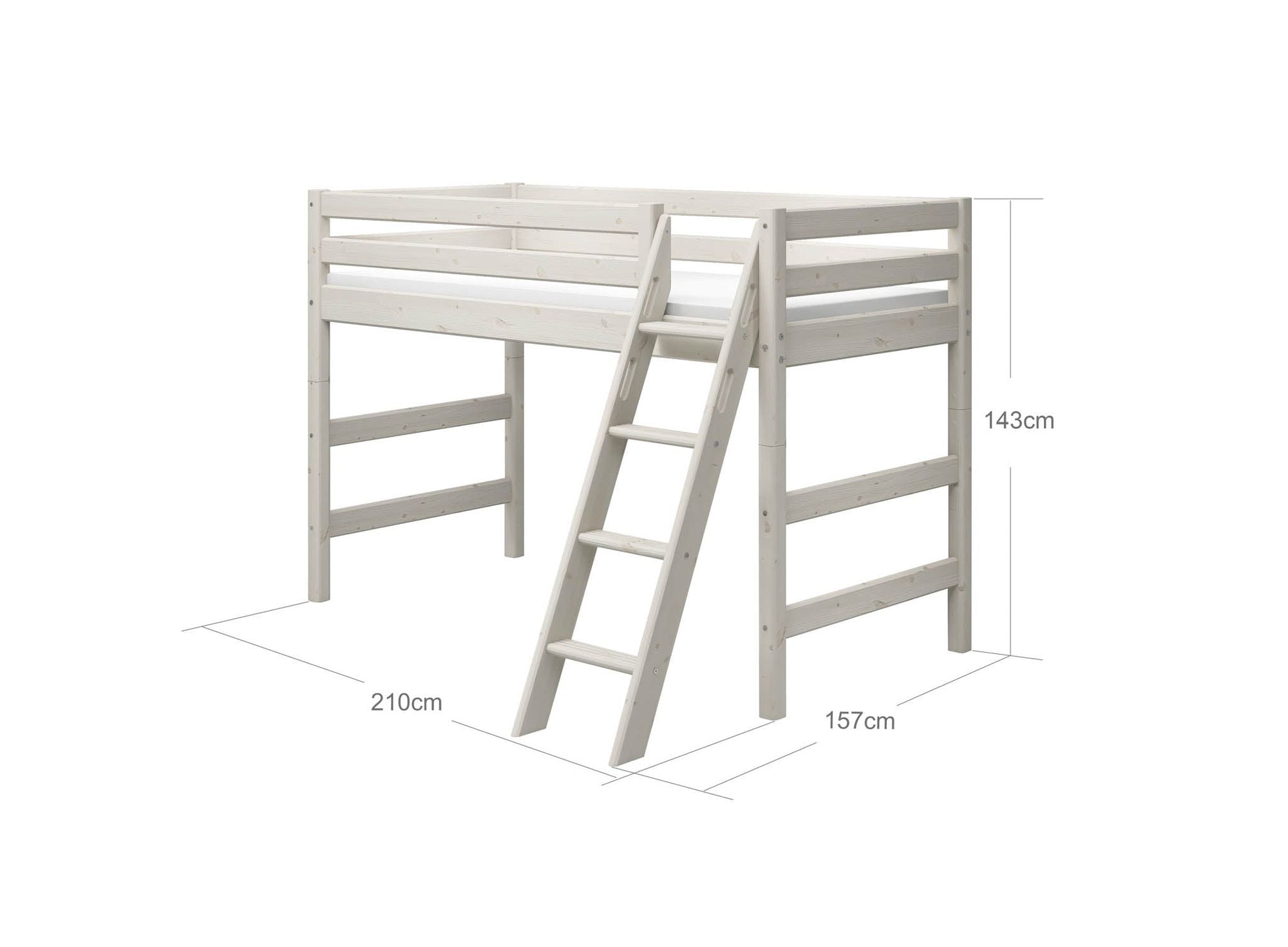[product_category]-FLEXA Semi-high bed w. slanting ladder-FLEXA-5706459068879-90-10312-2-01-FLE-8