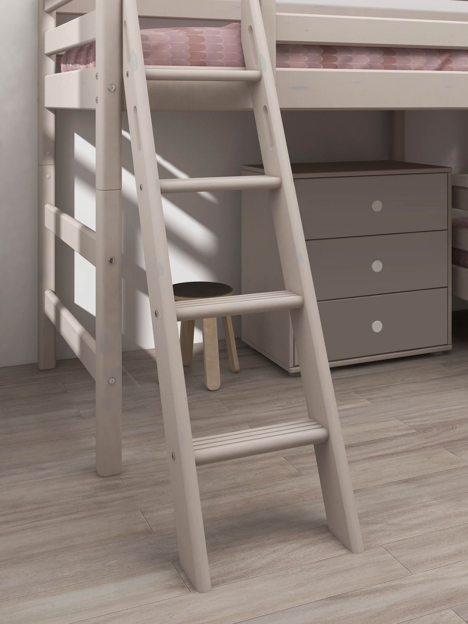 [product_category]-FLEXA Semi-high bed w. slanting ladder-FLEXA-5706459127866-90-10314-3-01-FLE-5