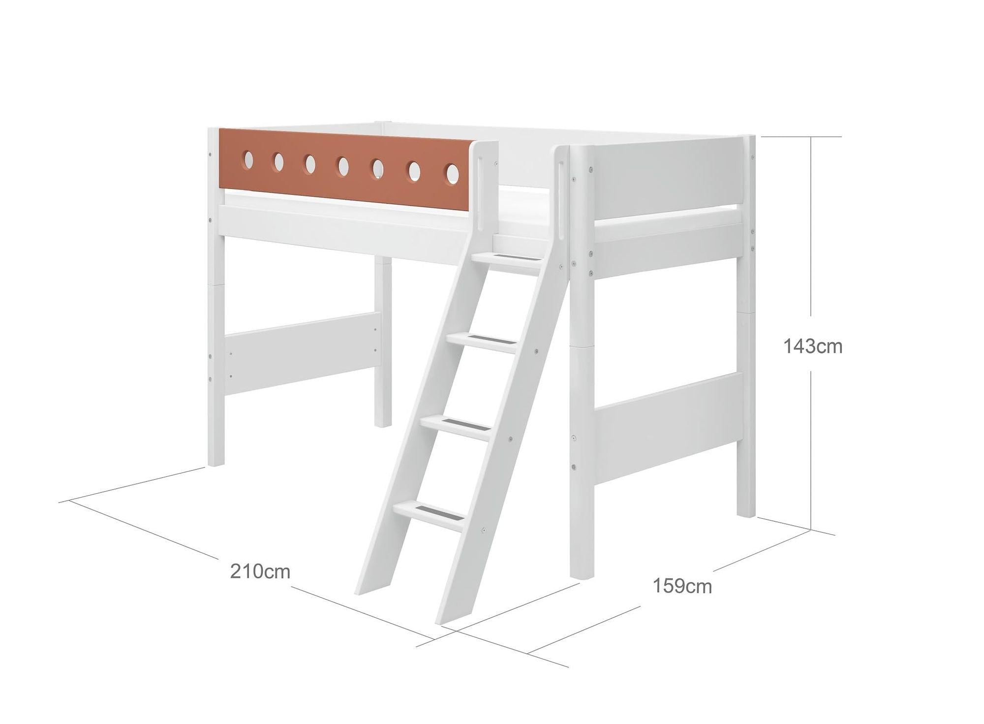 [product_category]-FLEXA Semi-high bed w. slanting ladder-FLEXA-5706459150451-80-17328-518-FLE-8