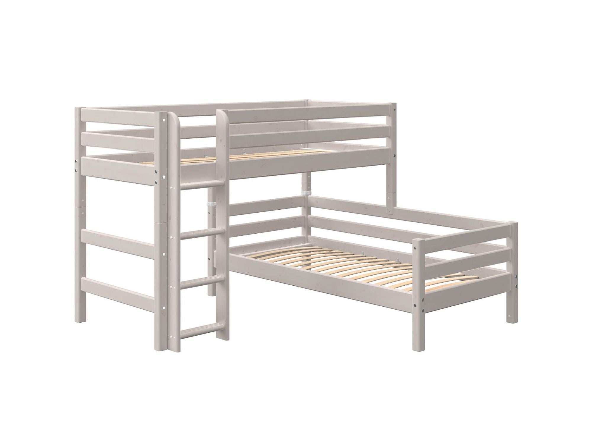 [product_category]-FLEXA Semi-high bed w. straight ladder-FLEXA-5706459120485-90-10044-3-01-FLE-10