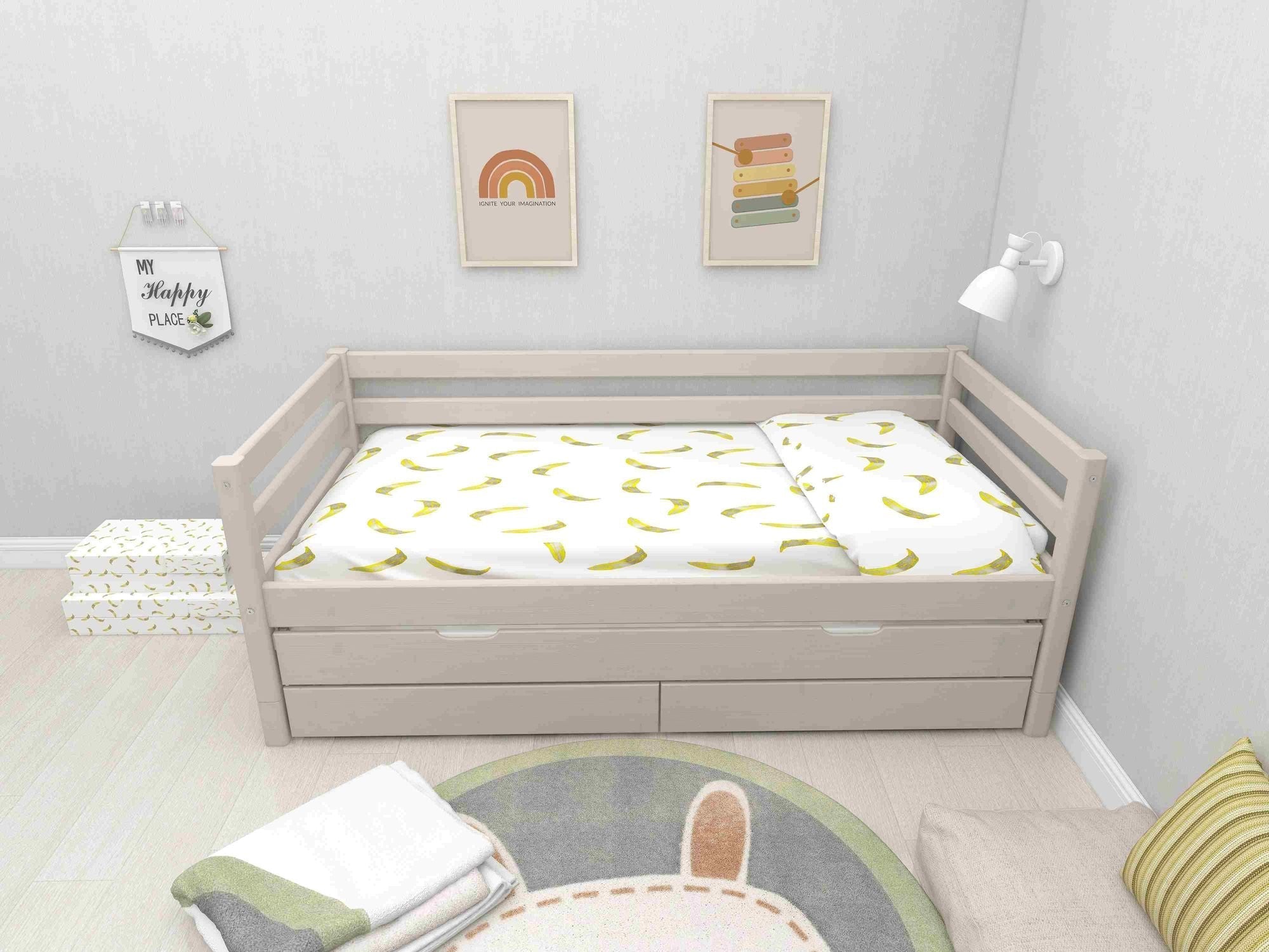 [product_category]-FLEXA Single bed with trundle pullout bed-FLEXA-5706459124674-90-10157-3-01-FLE-4