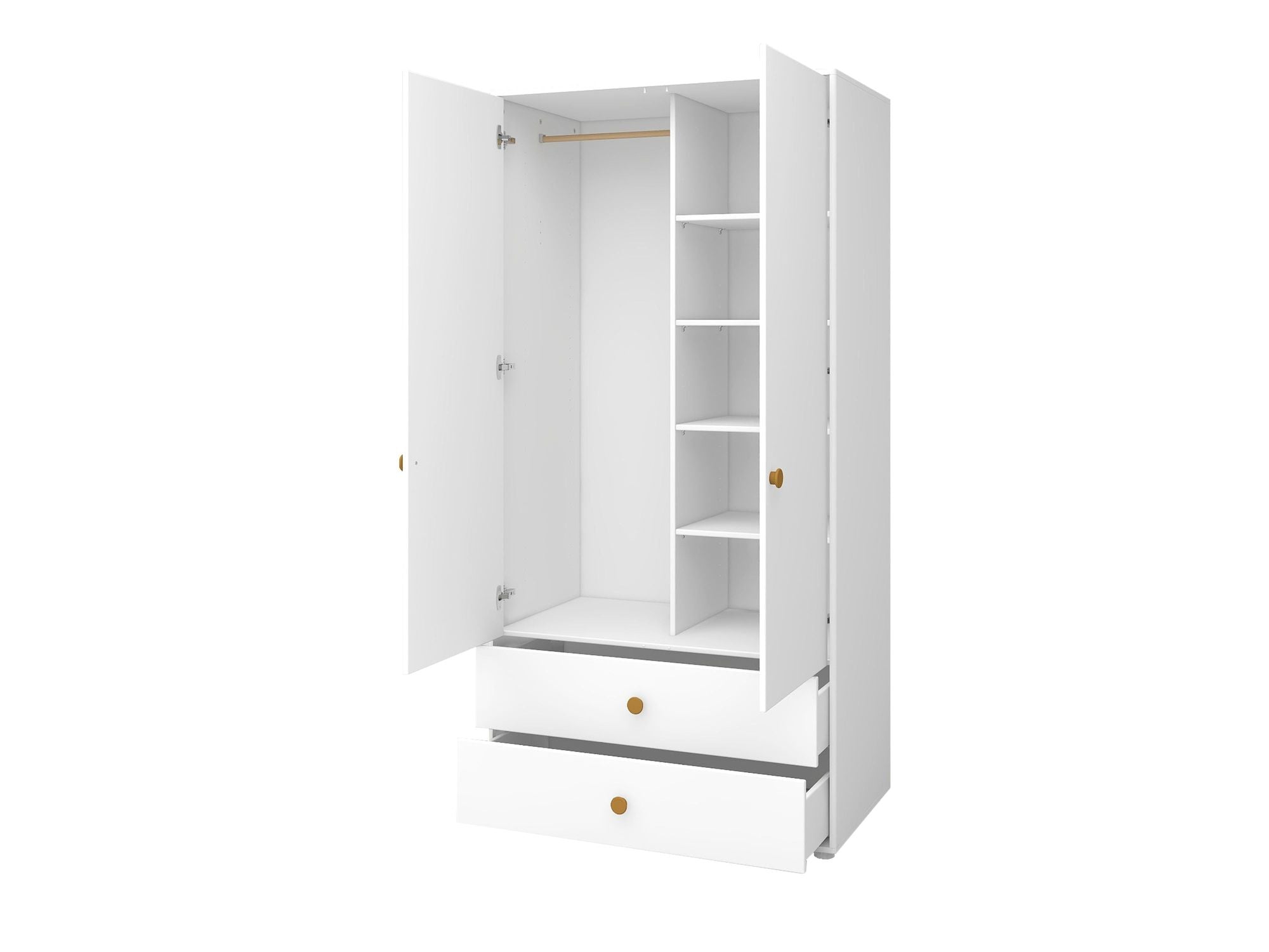 [product_category]-FLEXA Wardrobe, 2 doors + 2 drawers-FLEXA-5706459153162-81-39501-523-FLE-7