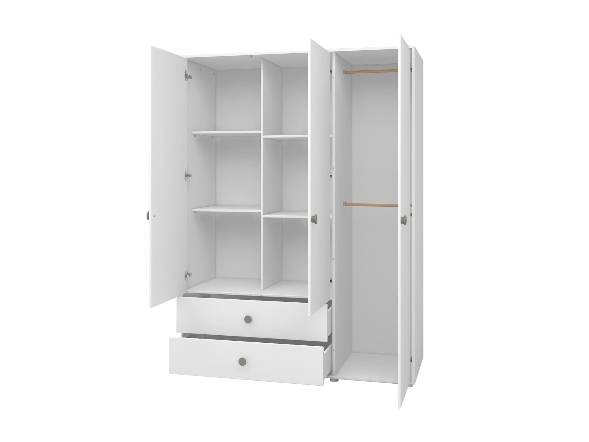 [product_category]-FLEXA Wardrobe, 3 doors + 2 drawers-FLEXA-5706459153230-81-39504-519-FLE-7