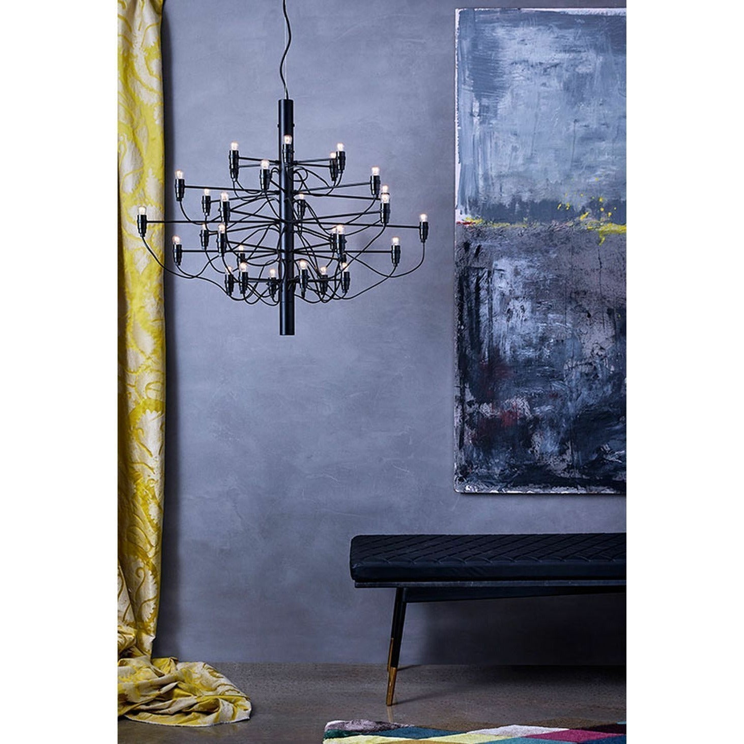 [product_category]-Flos 2097/30 Frosted Chandelier, Black Matt-Flos-8059607000007-A1401031-FLO-3