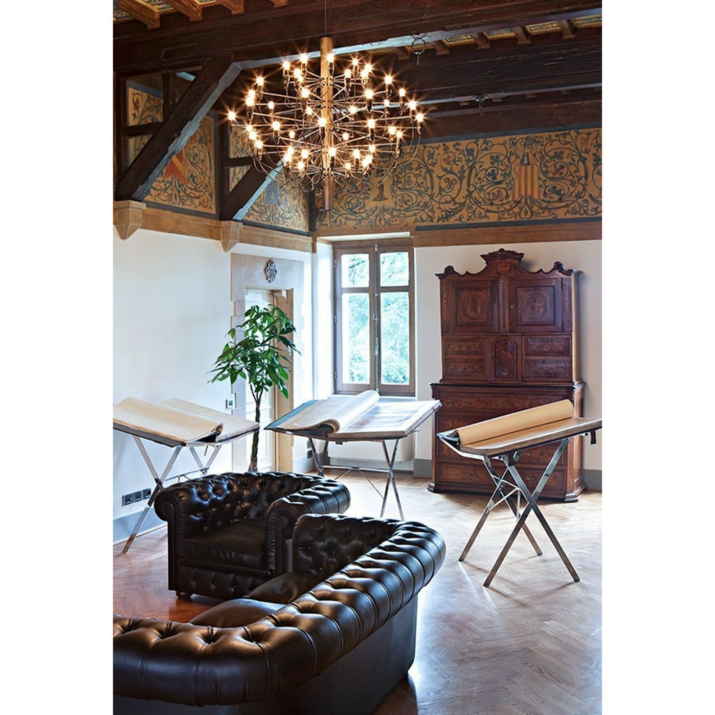 [product_category]-Flos 2097/30 Frosted Chandelier, Black Matt-Flos-8059607000007-A1401031-FLO-5