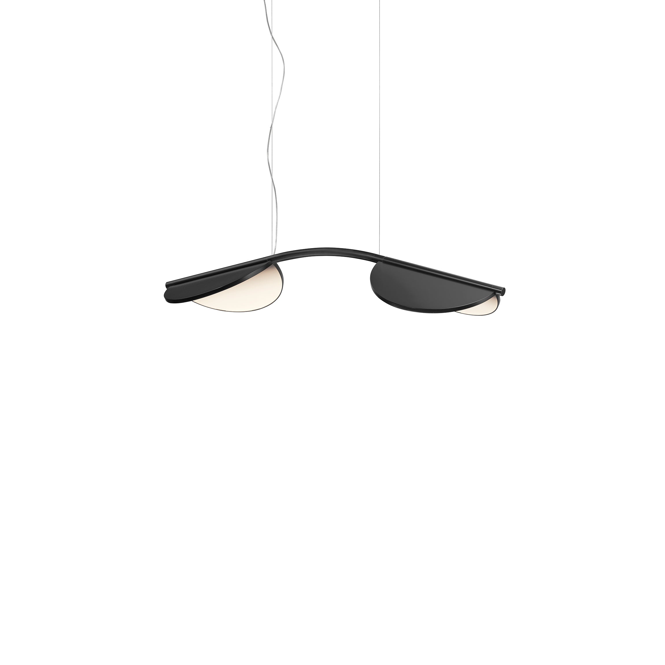 [product_category]-Flos Almendra Arch Suspension Short 2, Anthracite-Flos-8059607048108-F0448033-FLO-1