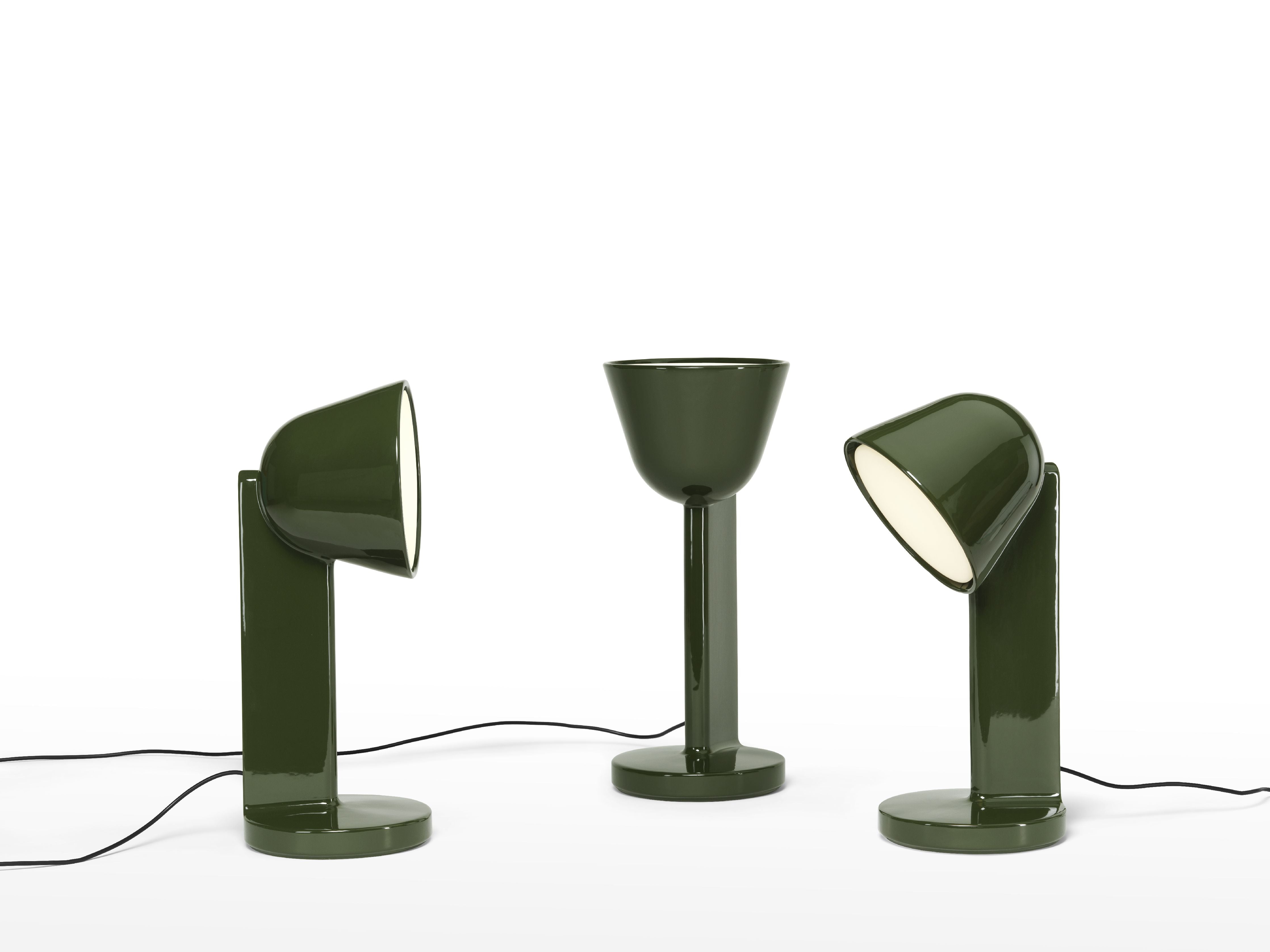 [product_category]-Flos Céramique Table Lamp Down, Moss Green-Flos-8059607061886-F1634039-FLO-8