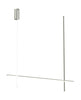 Flos Coordinates C2 Long Ceiling Lamp, Argent